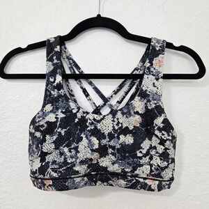 Lululemon‎ Free to Be Serene Bra Light Support Nulu Size 6 Marble Dye